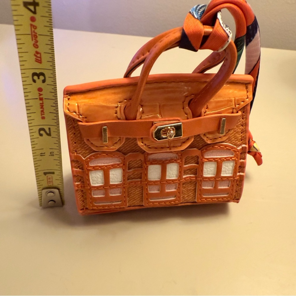 Orange Mini Handbag With Multicolor Bandeau, NWOT